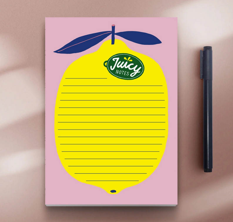 Bloc note A5 Juicy notes - citron