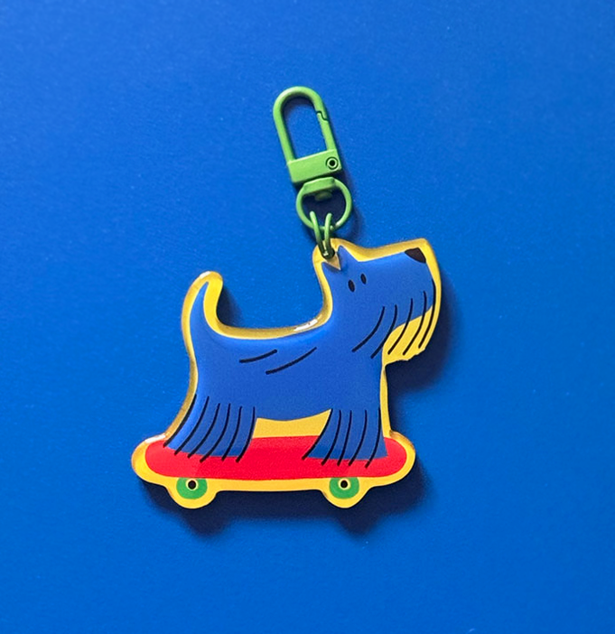 Porte-clé chien Jake fabriqué en France