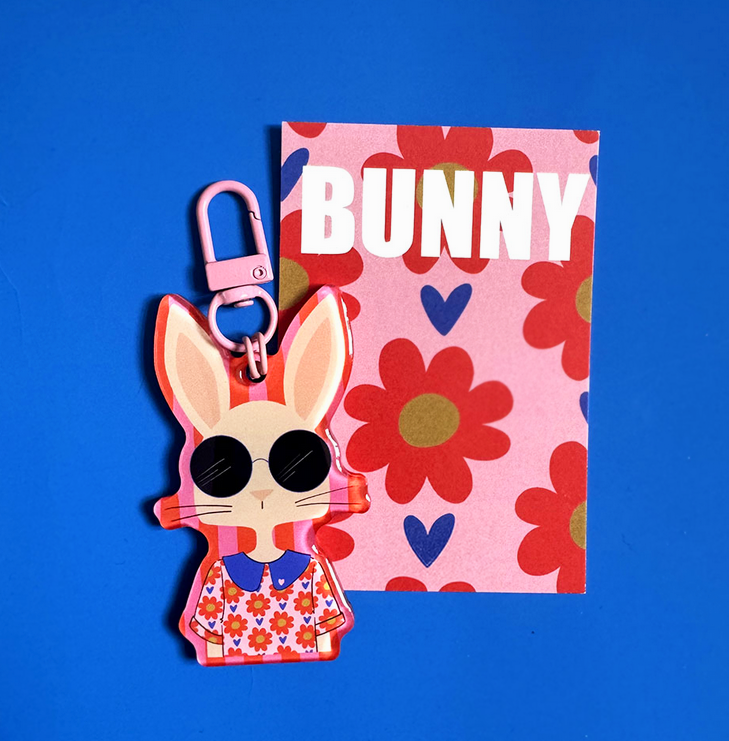 Porte-clé Bunny (not bad) fabriqué en France