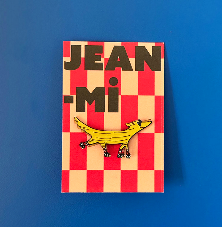 Pin's chien Jean-Mi