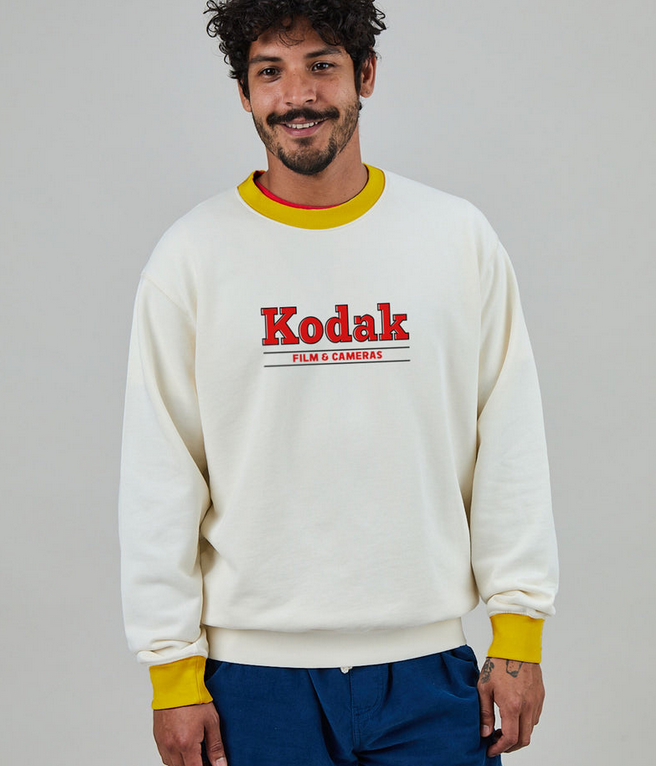Sweat Kodak logo coupe homme
