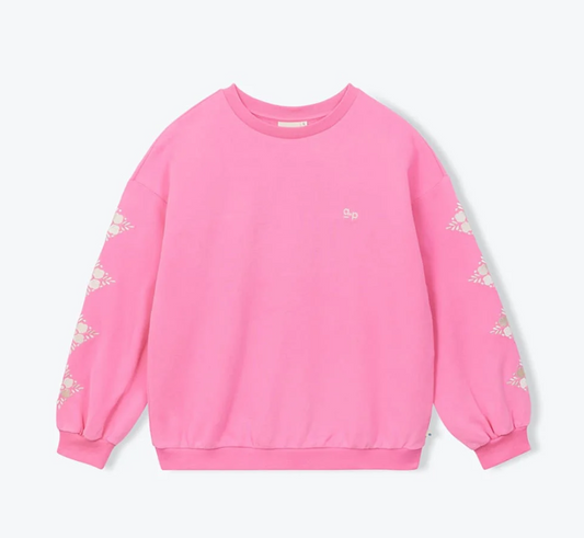 sweat Boho broderies / rose