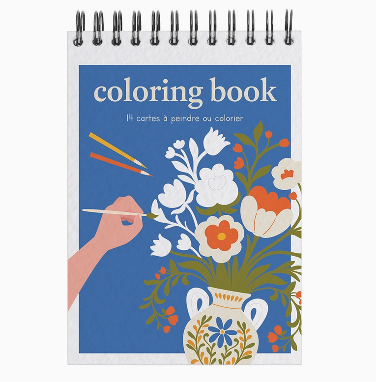 Carnet de coloriage A6 - 14 illustrations - Bloom