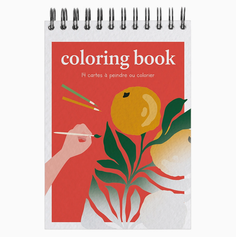 Carnet de coloriage A6 - 14 illustrations - Tropical
