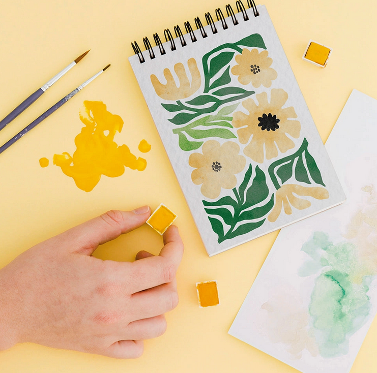 Carnet de coloriage A6 - 14 illustrations - Tropical