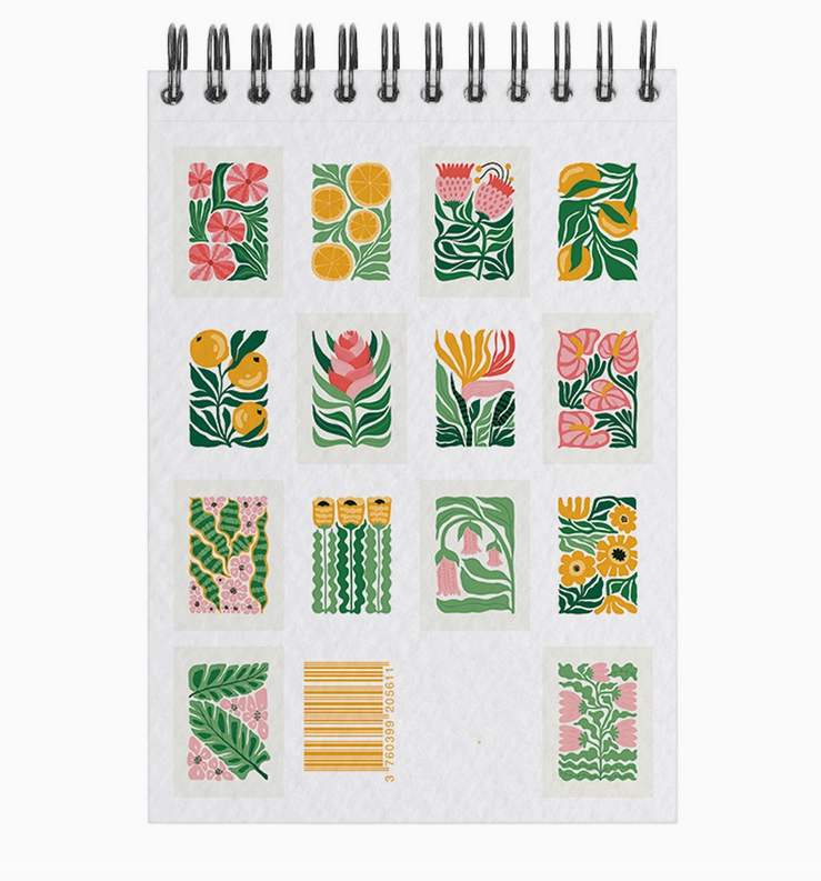 Carnet de coloriage A6 - 14 illustrations - Tropical