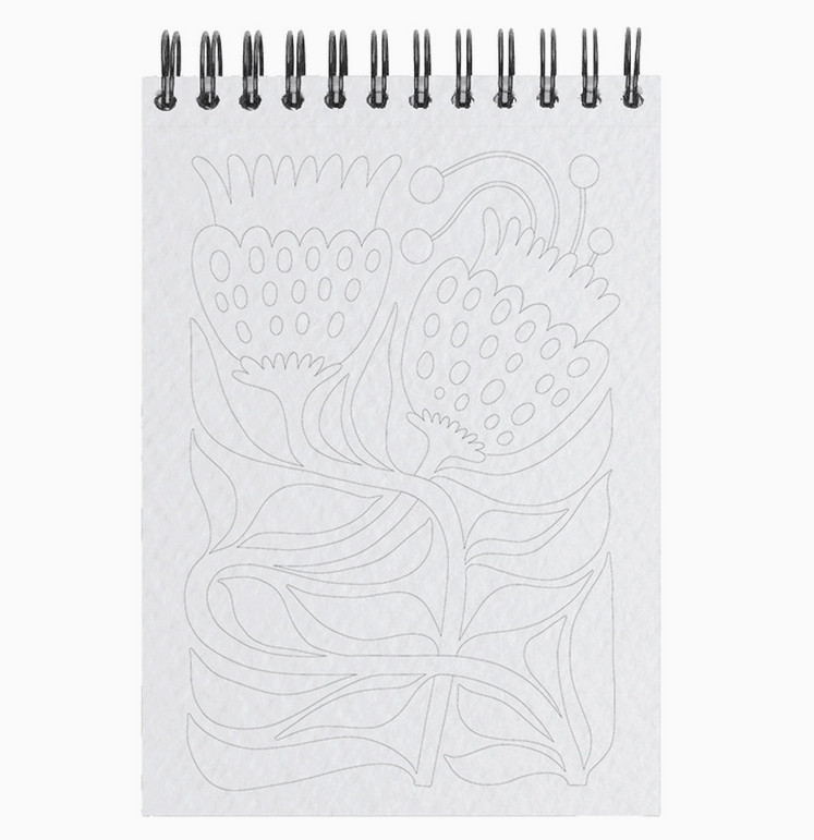 Carnet de coloriage A6 - 14 illustrations - Tropical