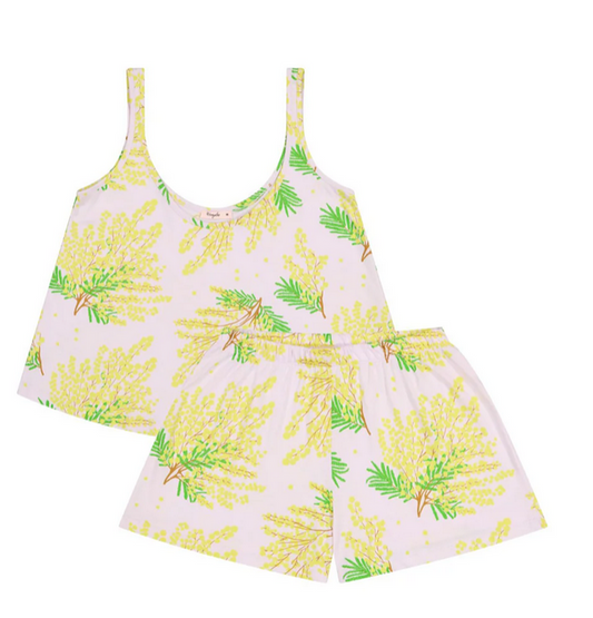 ensemble débardeur Mimosa lila coton bio