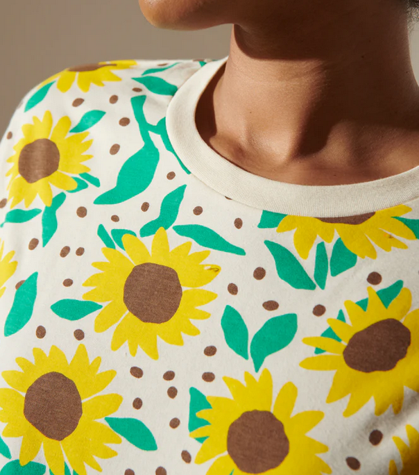 ensemble Tournesols pois coton bio
