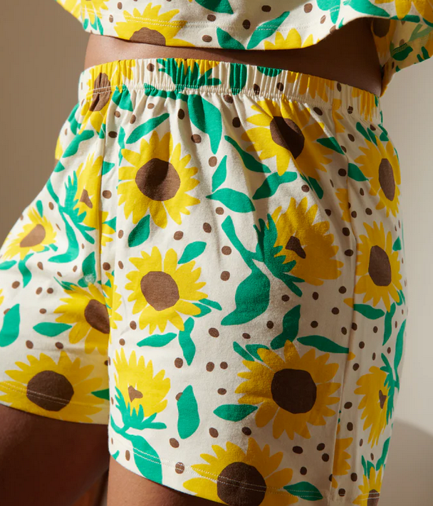 ensemble Tournesols pois coton bio