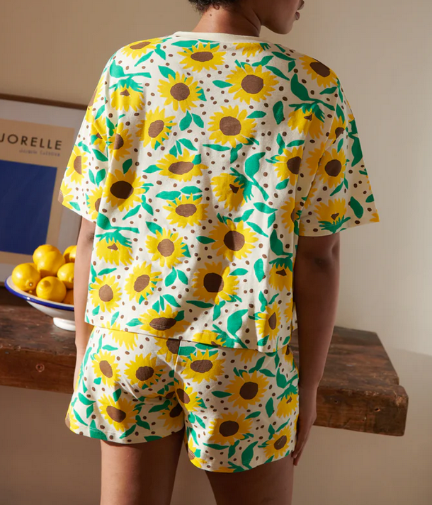 ensemble Tournesols pois coton bio
