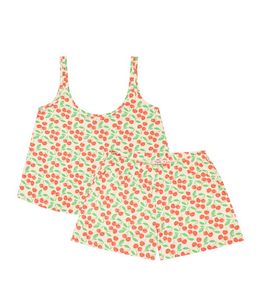 ensemble débardeur Cerises coton bio