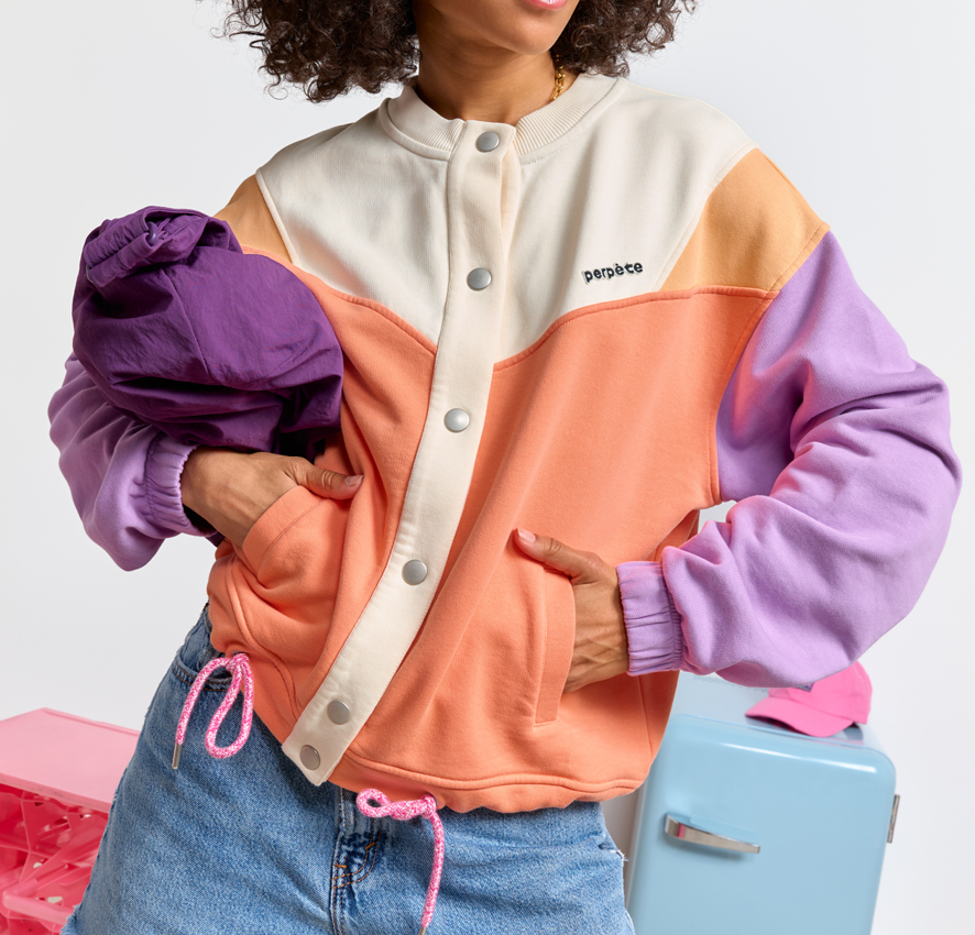 Veste Jesse abricot lila
