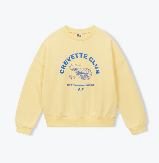 sweat Crevette Club jaune