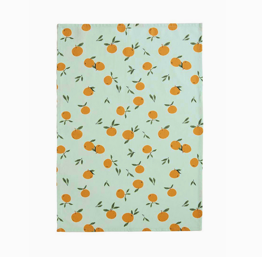 Torchon coton 50x75 cm Les clémentines