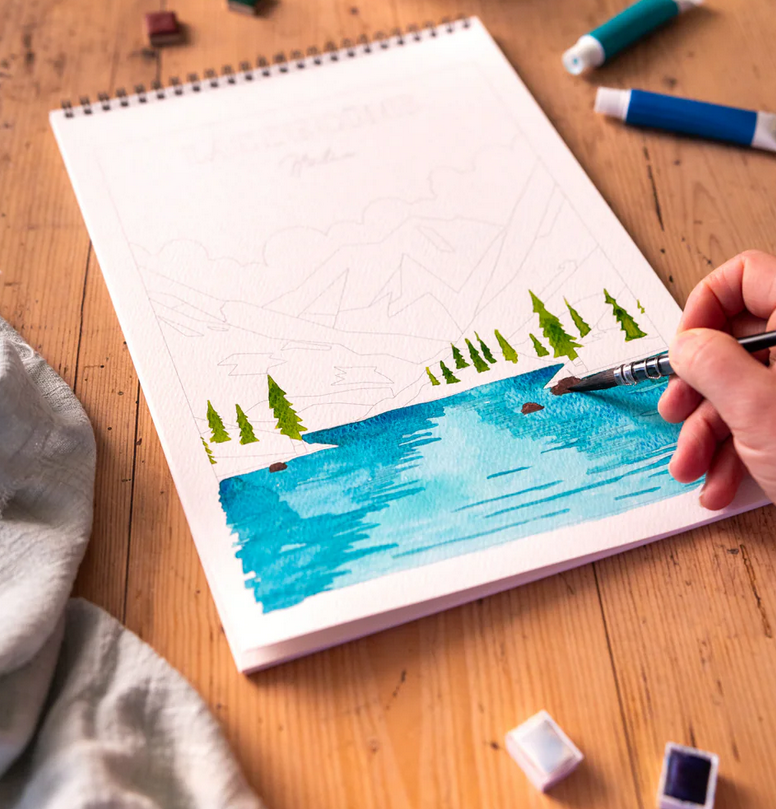 Carnet de coloriage A4 - 8 illustrations - Voyages