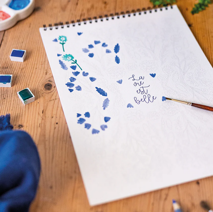 Carnet de coloriage A4 - 8 illustrations - petits bonheurs