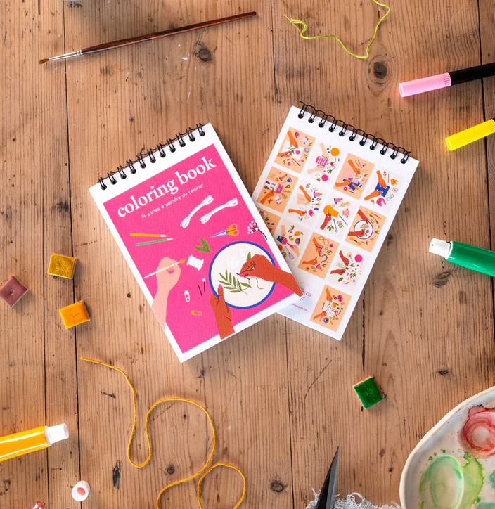 Carnet de coloriage A6 - 14 illustrations - Do it yourself