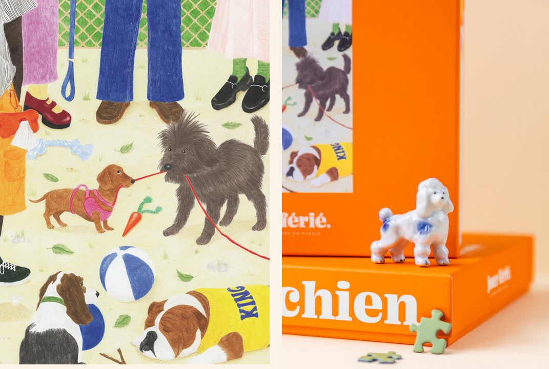 Sortir le chien  - Puzzle 1000 pièces
