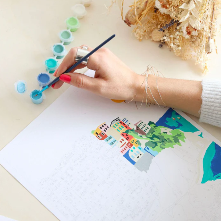 Coffret peinture au numéro Cinque Terre