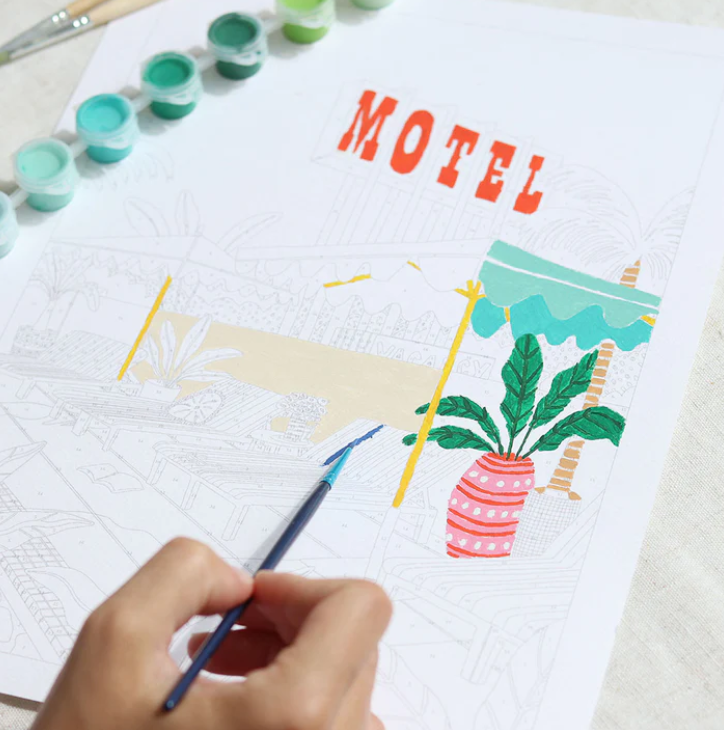 Coffret peinture au numéro The Motel Pool