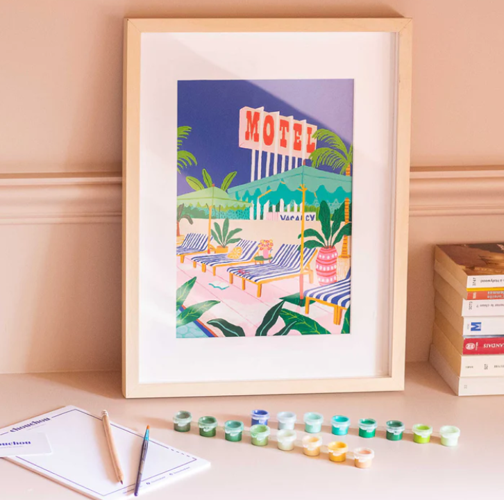 Coffret peinture au numéro The Motel Pool
