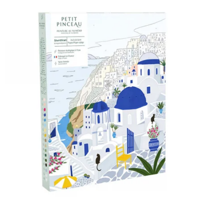 Coffret peinture au numéro Santorini