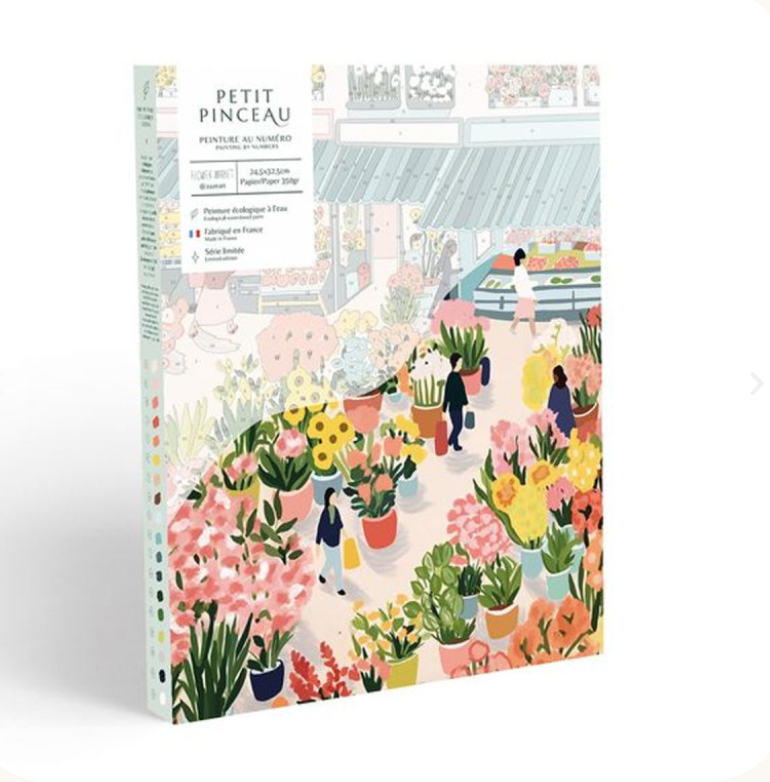 Coffret peinture au numéro Flower Market