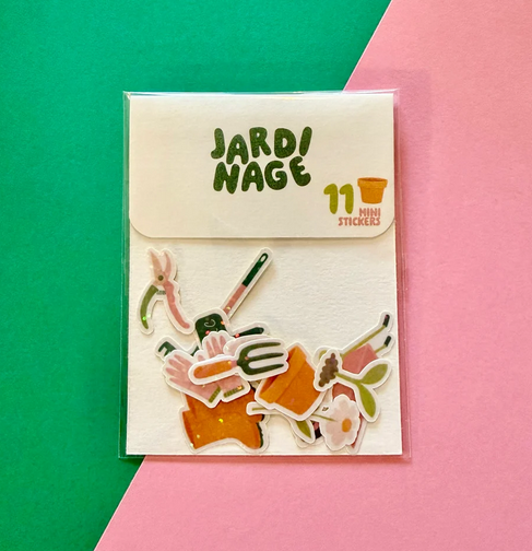 Kit de stickers à journaling fabriqués à Lyon - Jardinage