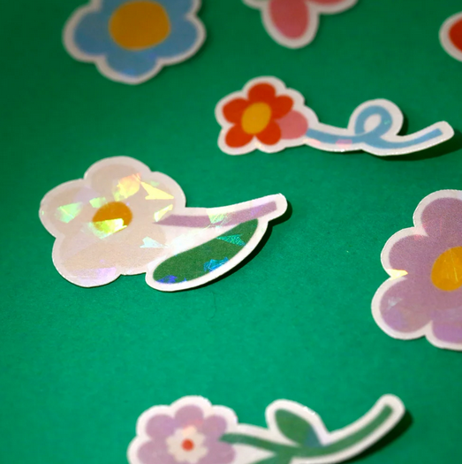 Kit de stickers à journaling fabriqués à Lyon - Flower market