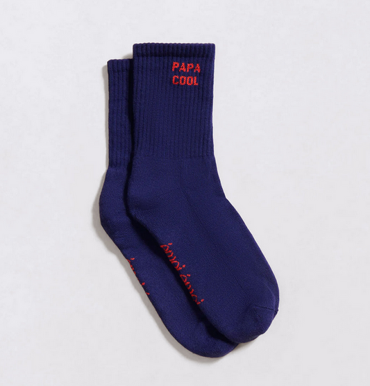 Les chaussettes coton bio Papa cool - taille 42/46 fabriquées en France