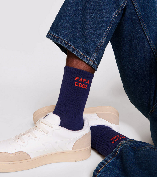 Les chaussettes coton bio Papa cool - taille 42/46 fabriquées en France