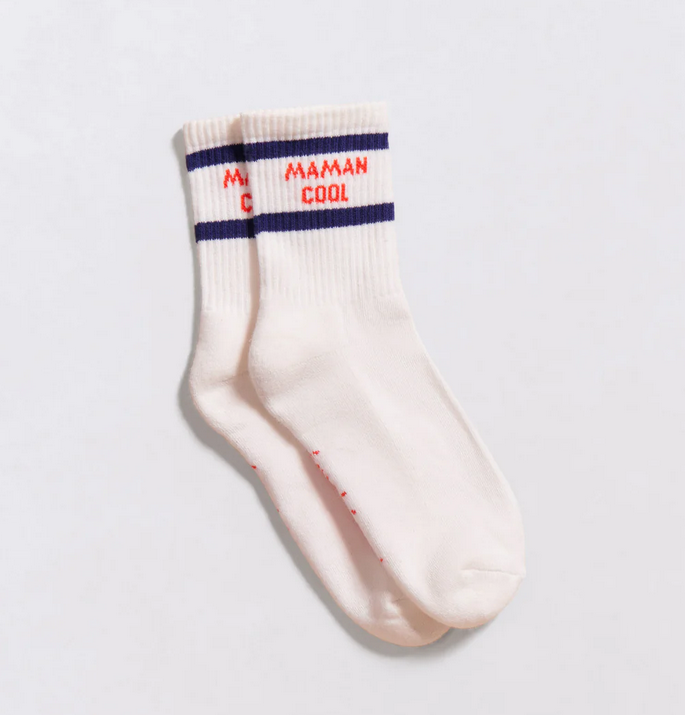 Les chaussettes coton bio Maman cool - taille 36/41 fabriquées en France