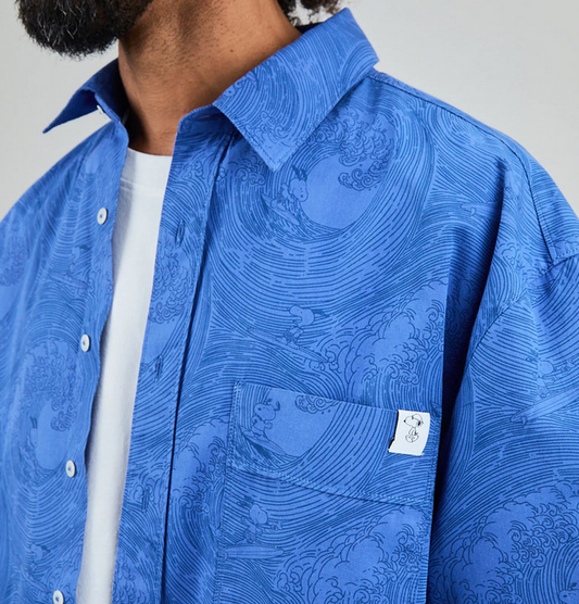 Chemise Snoopy Surf manches longues coton bio