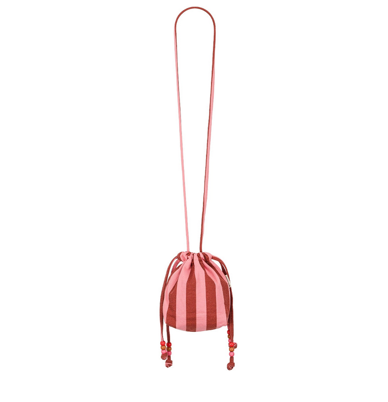 Mini sac Billie coton bio rayure pink