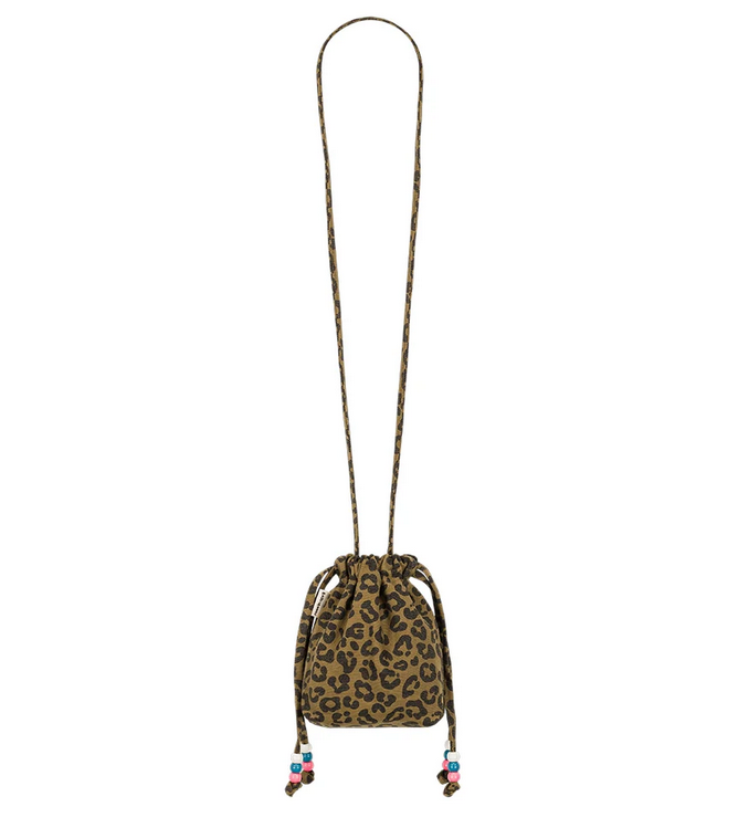 Mini sac Billie coton bio graou olive léopard