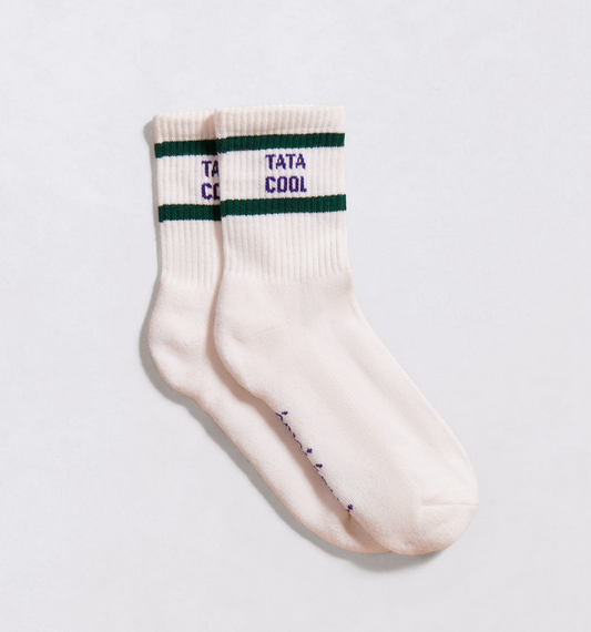 Les chaussettes coton bio tata cool - taille 36/41 fabriquées en France