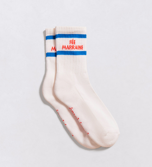 Les chaussettes coton bio fée marraine - taille 36/41 fabriquées en France