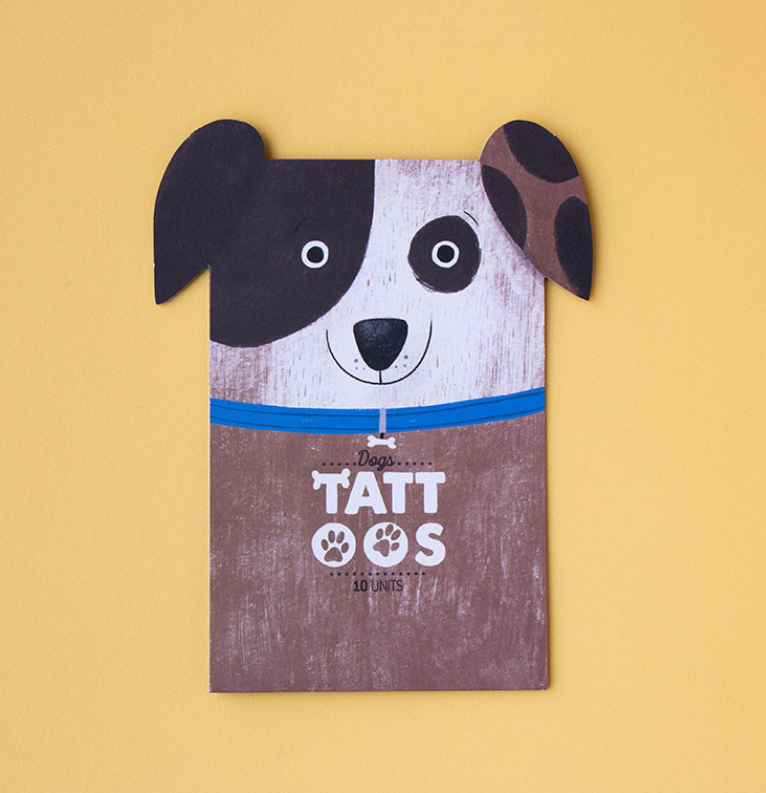 Pochette de 10 tatouages chiens