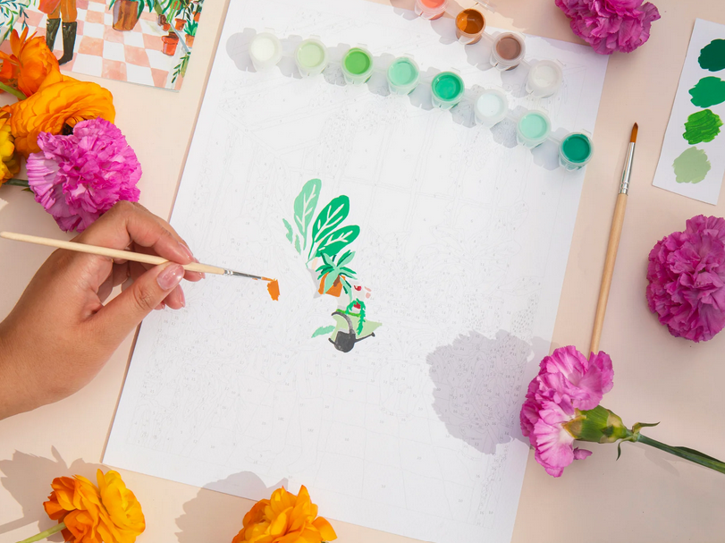 Coffret peinture au numéro - Greenhouse