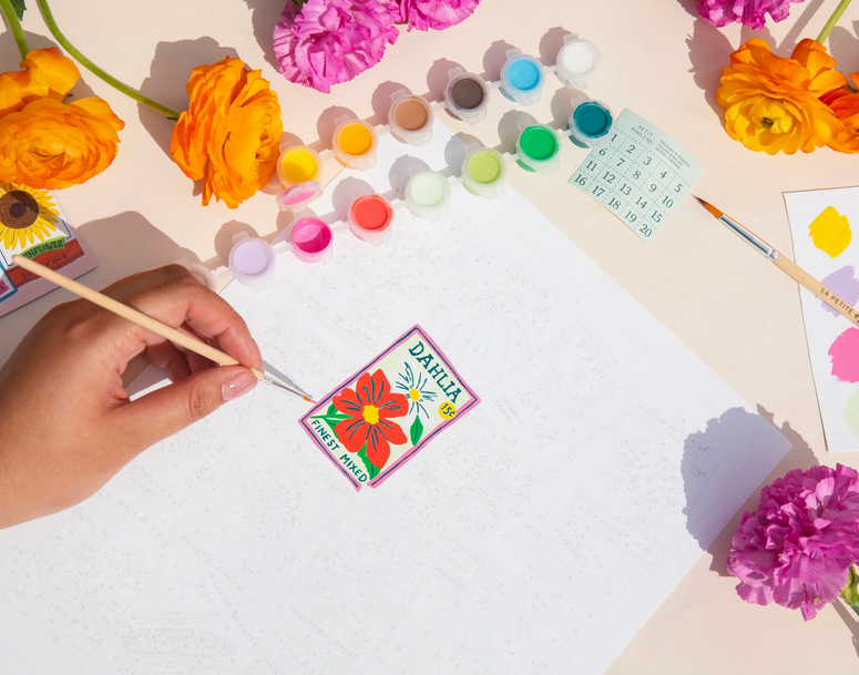 Coffret peinture au numéro - Seed Packets