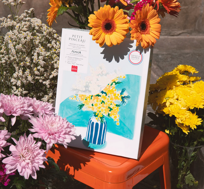 Coffret peinture au numéro - Mimosa