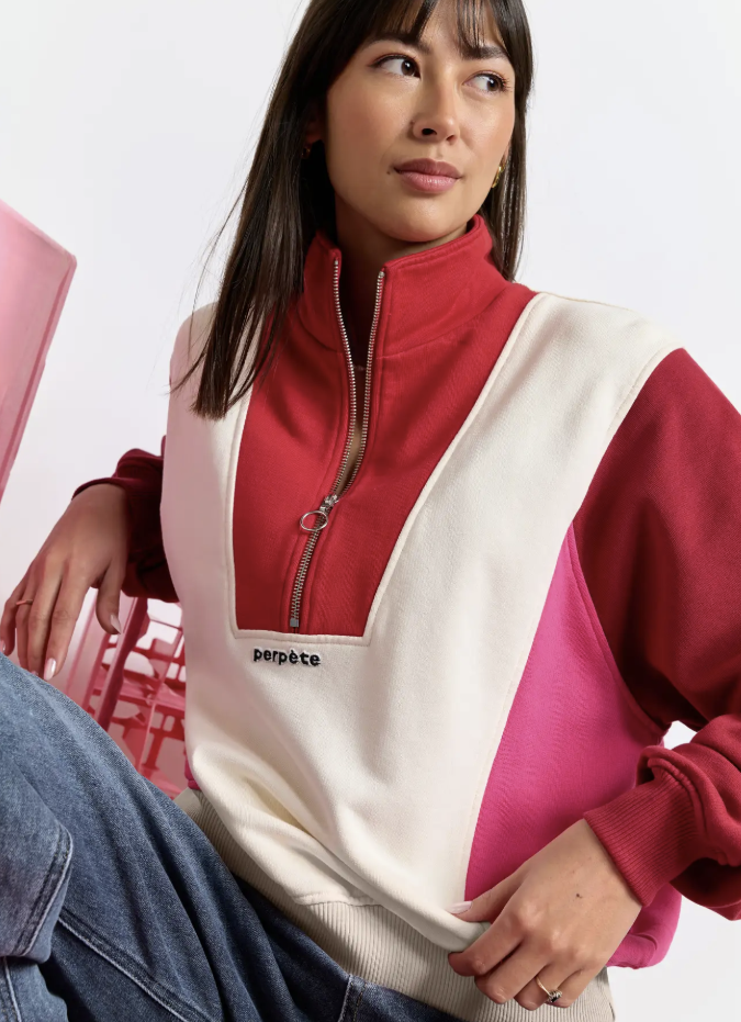 Sweat Emma rouge rose