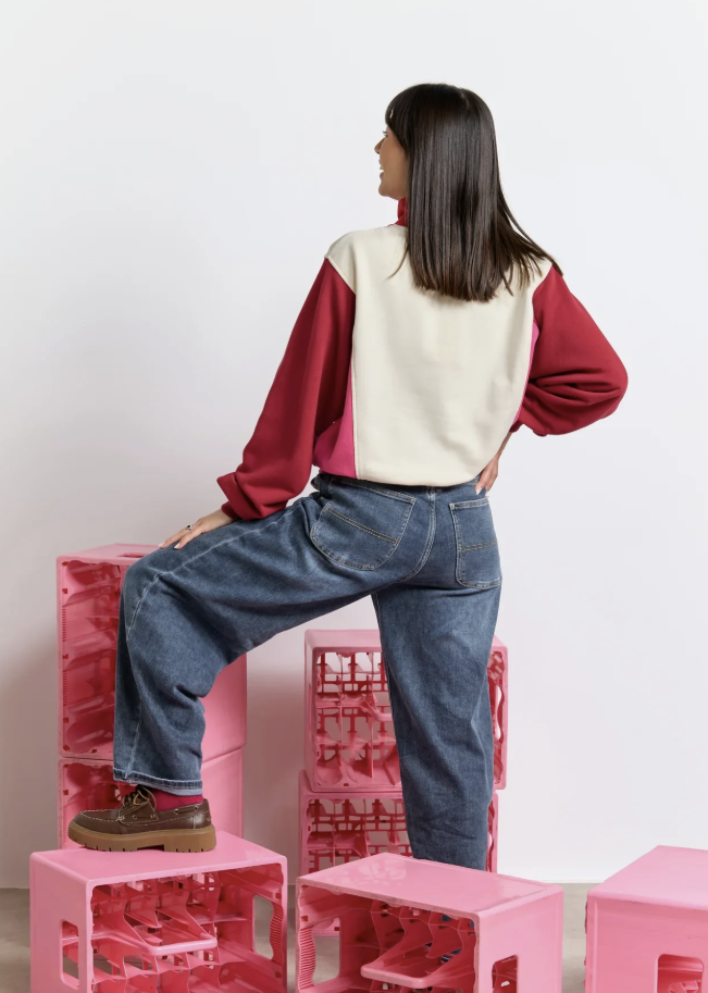 Sweat Emma rouge rose