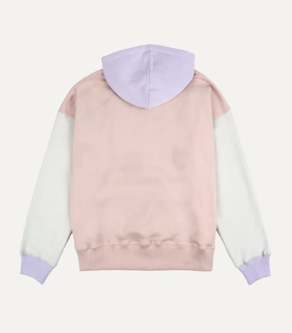 hoodie sweat capuche colorbloc pastel