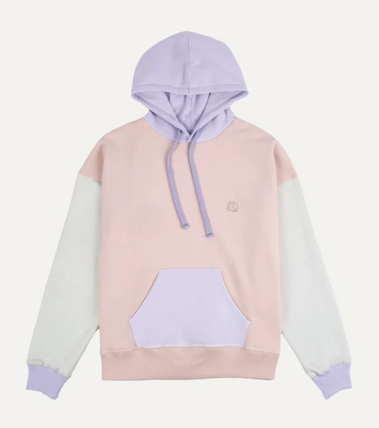 hoodie sweat capuche colorbloc pastel