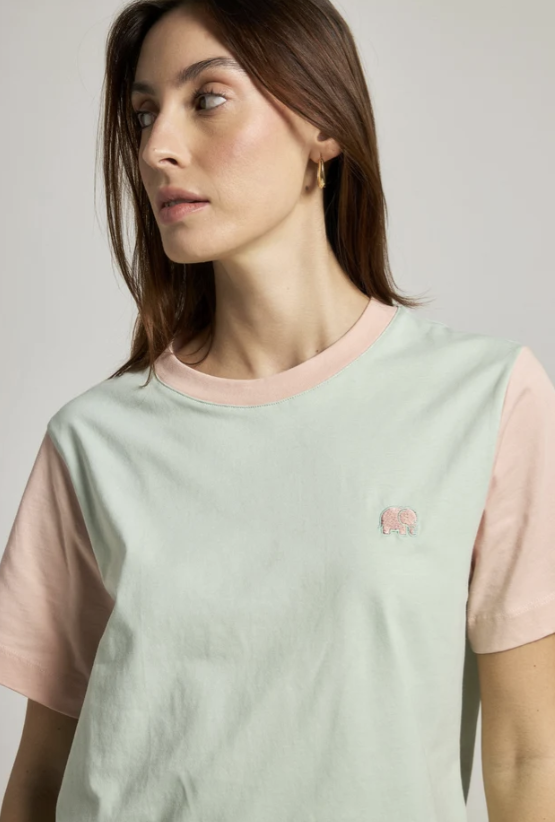 T-shirt colorbloc pastel