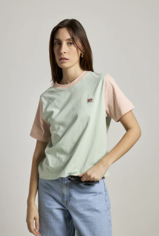 T-shirt colorbloc pastel