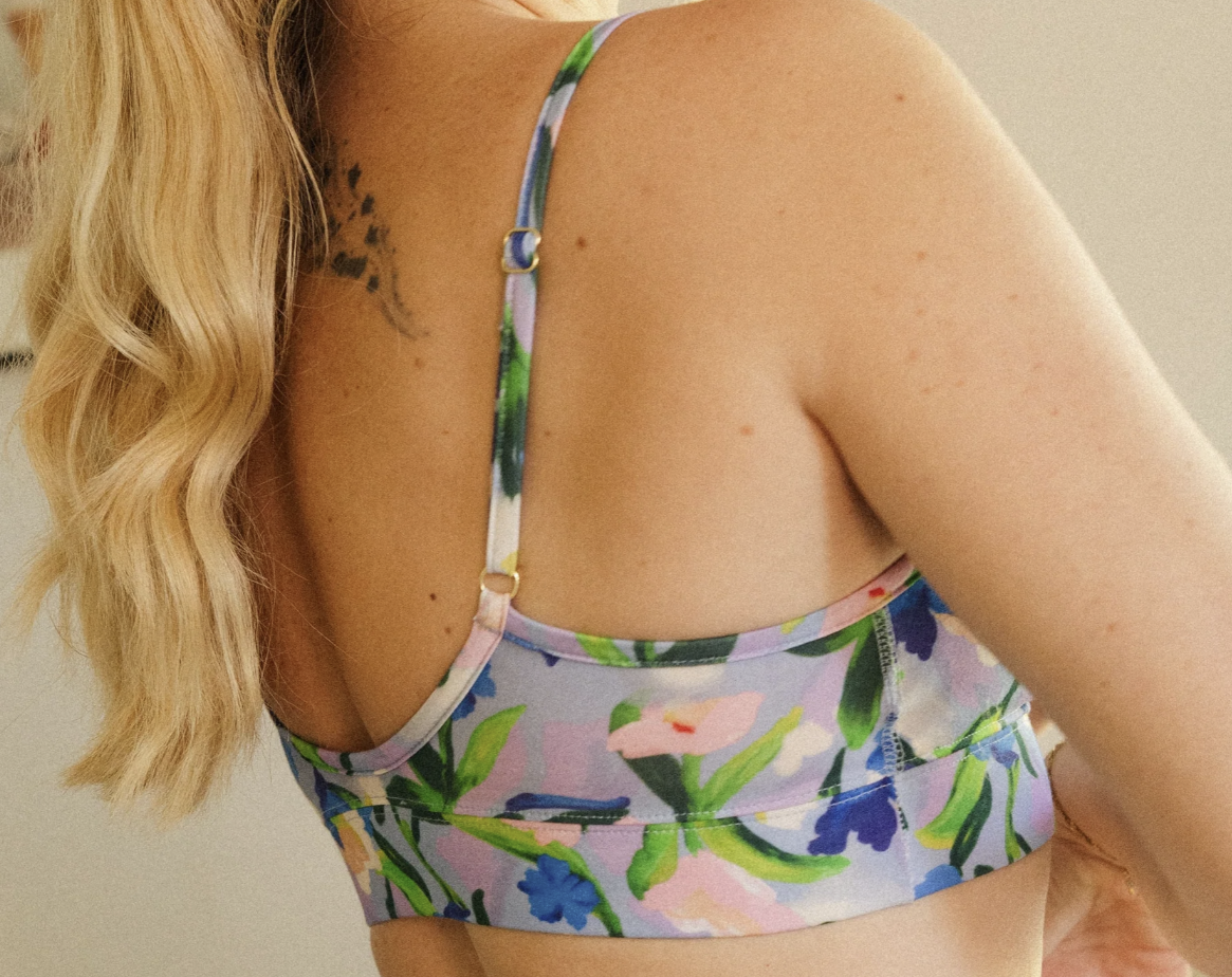 Brassière réglable coton bio Leila rose