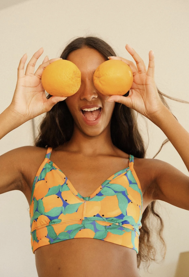 Brassière réglable coton bio Tangerine